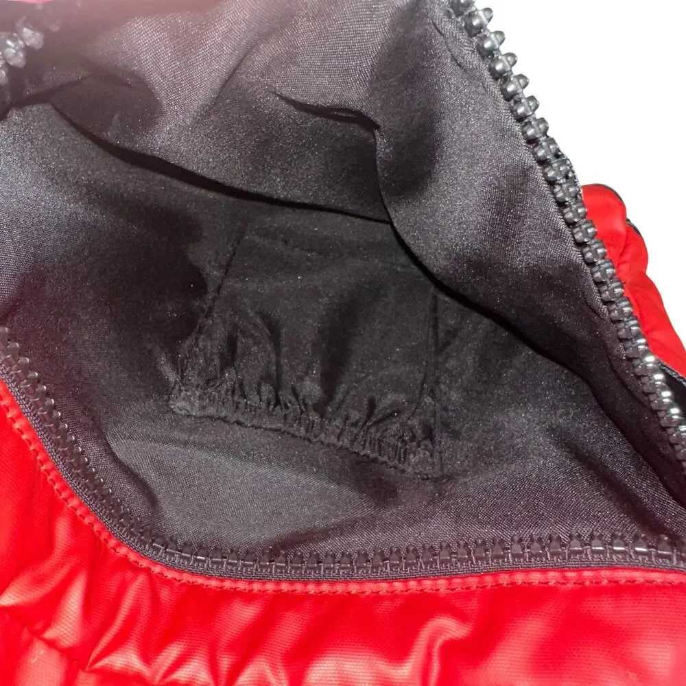 Hedgren Red Black Nylon Backpack Travel School Bag Unisex